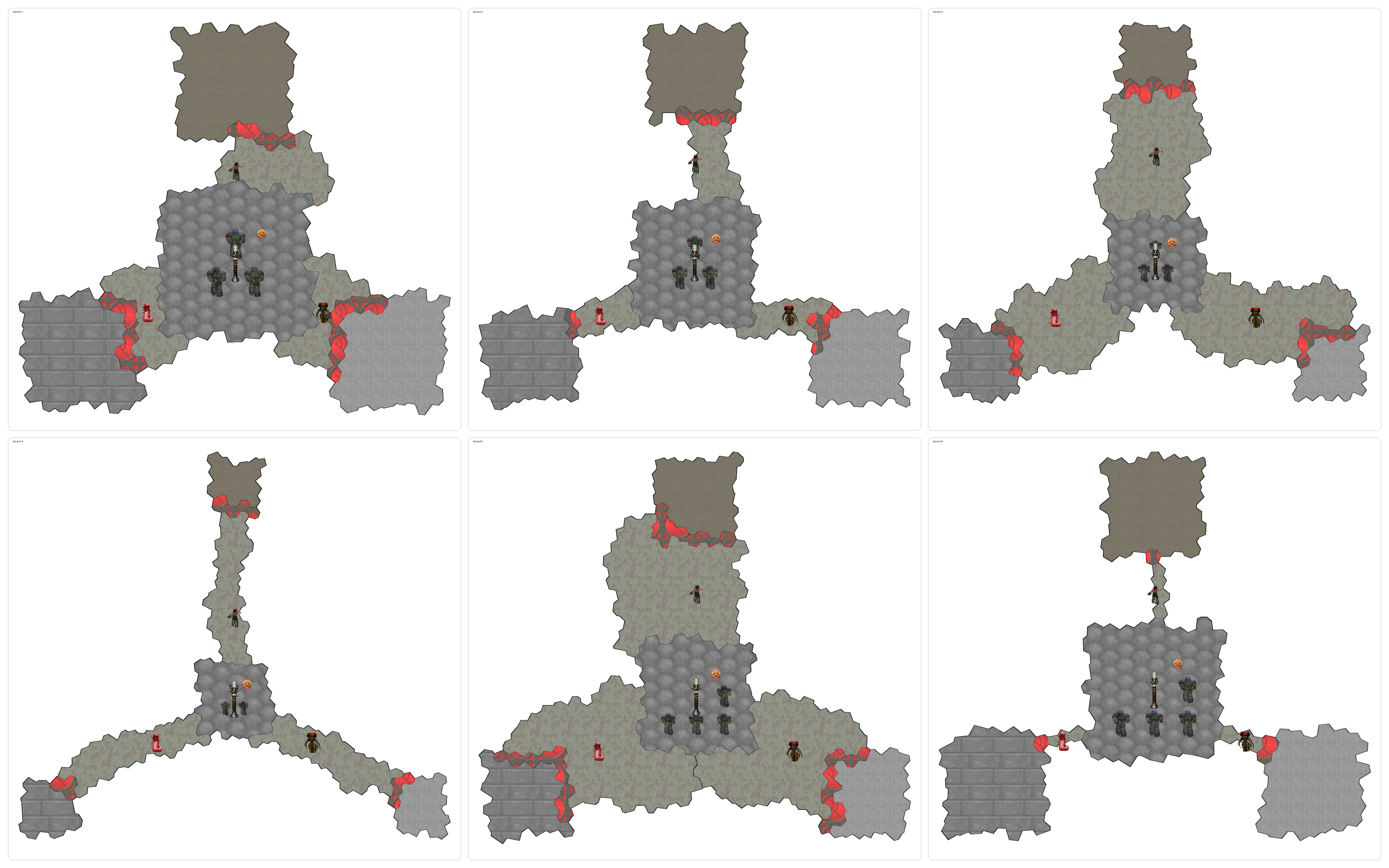 DoomGen Example - Armory Siege Variants