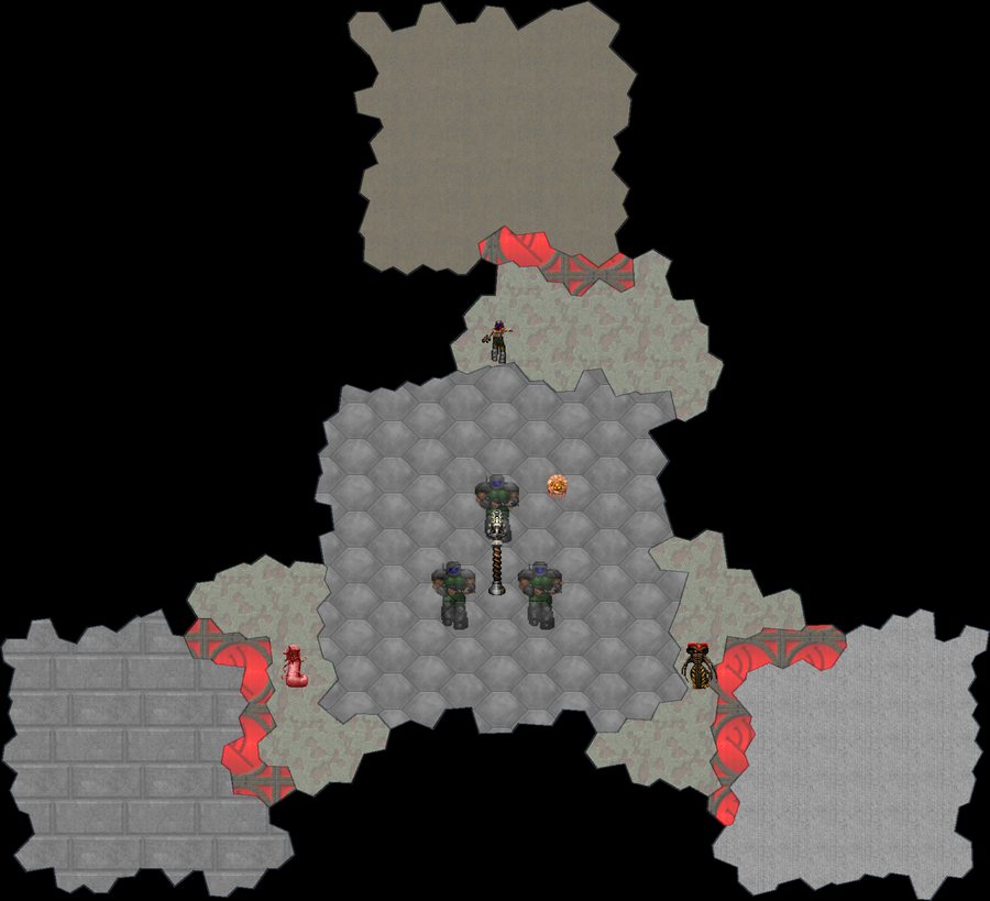 Armory Siege layout generated by DoomGen
